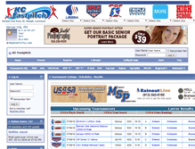 Tablet Screenshot of kcfastpitch.com